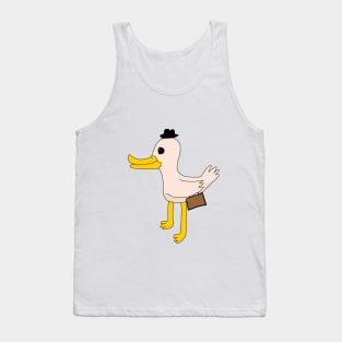 A duck with a Brief Case Tank Top